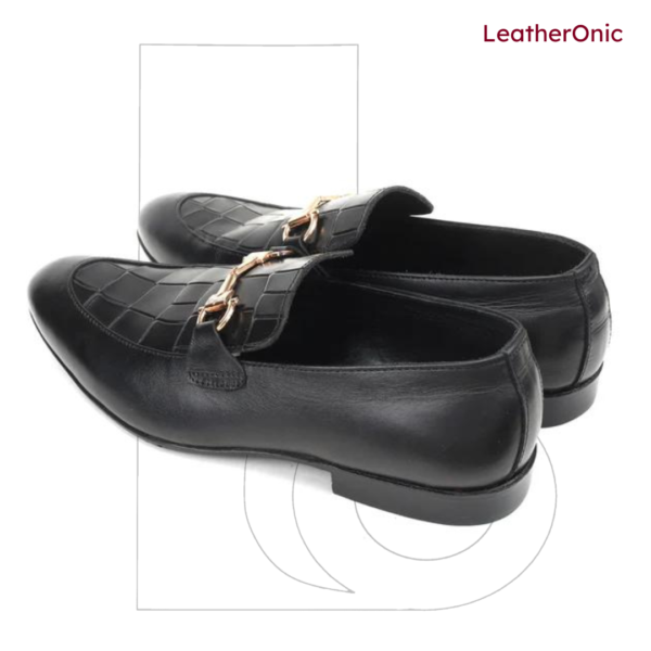 Saphron- Leather Loafer Shoes for Men (lom676) - Image 3