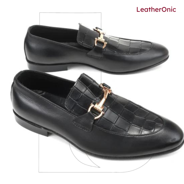 Saphron- Leather Loafer Shoes for Men (lom676) - Image 4