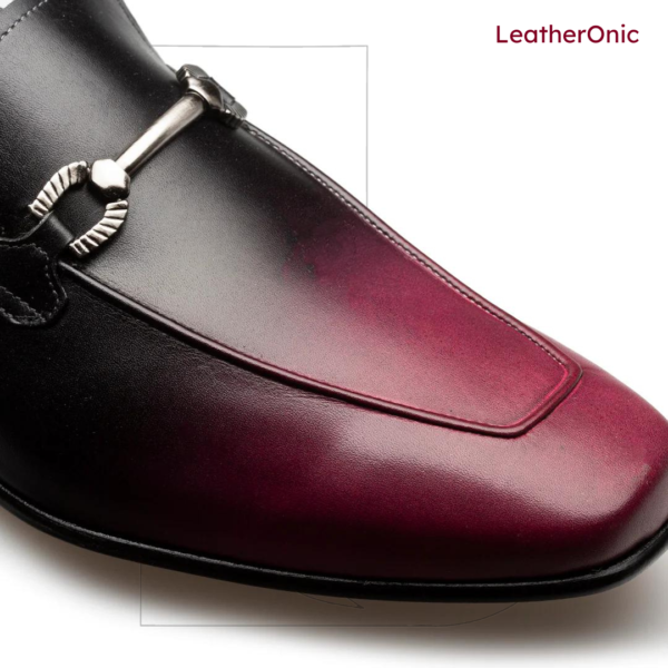 Lyraa- Leather Loafer Shoes for Men (lom680) - Image 3