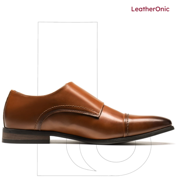 Kymberly- Leather Double Monk Strap Shoes for Men (map576) - Image 3