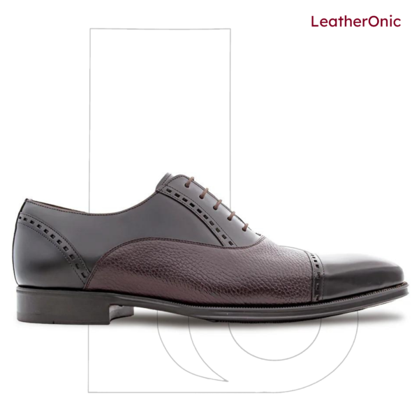 Flint - Leather Brogue Oxford Shoes for Men (ody771) - Image 2