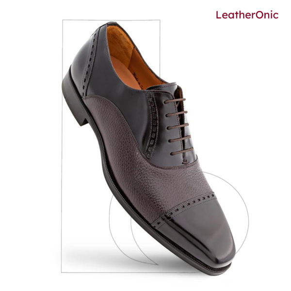 Flint - Leather Brogue Oxford Shoes for Men (ody771) - Image 3