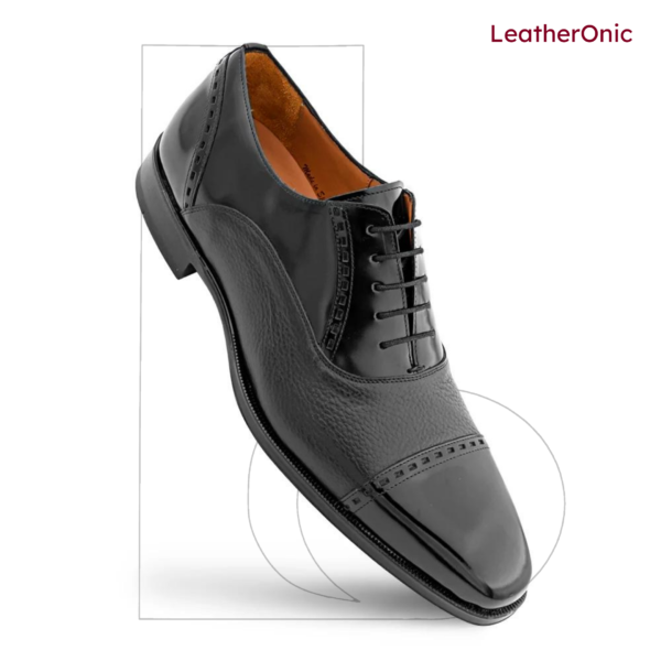 Flint- Leather Brogue Oxford Shoes for Men (ody772) - Image 2