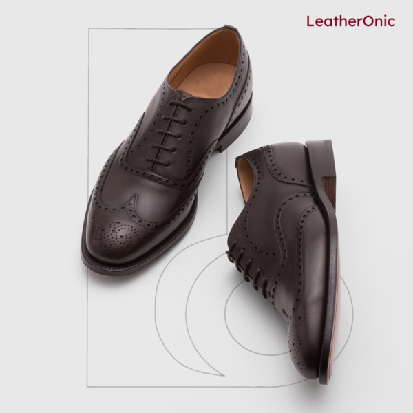 Fusion- Leather Brogue Oxford Shoes for Men (ody785)