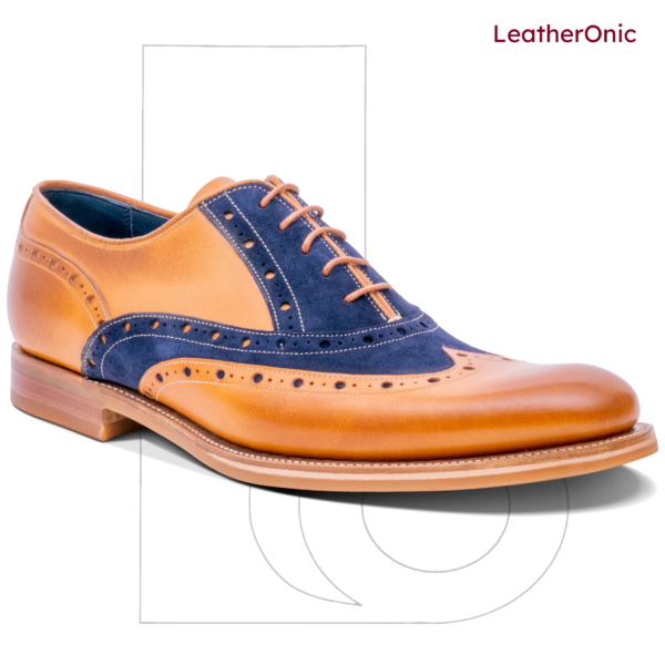 Jagger- Leather Brogue Oxford Shoes for Men (ody801) - Image 3